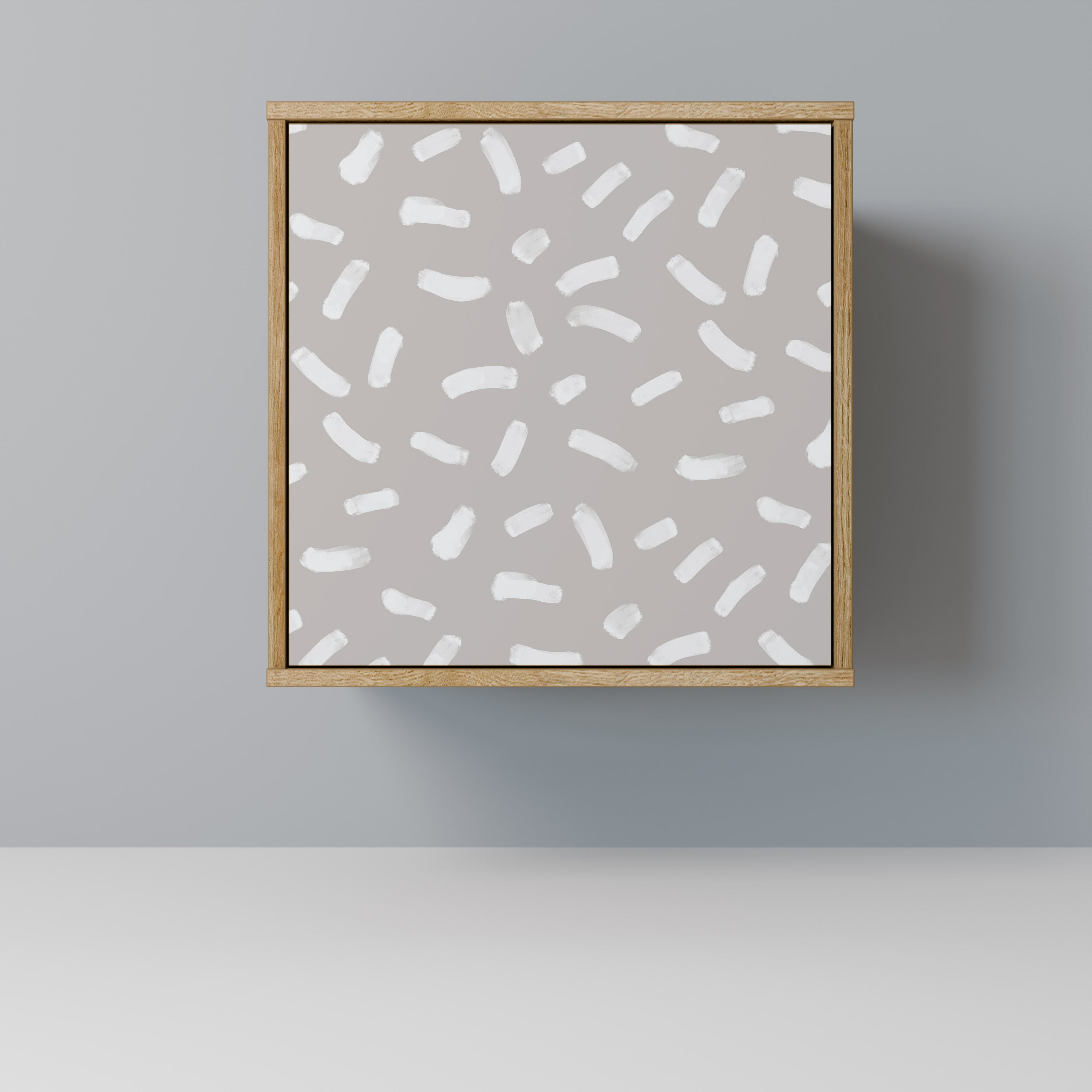 PASSING SECONDS Aparador de 1 Porta em Efeito Carvalho