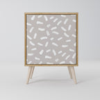 PASSING SECONDS Aparador de 1 Porta em Efeito Carvalho