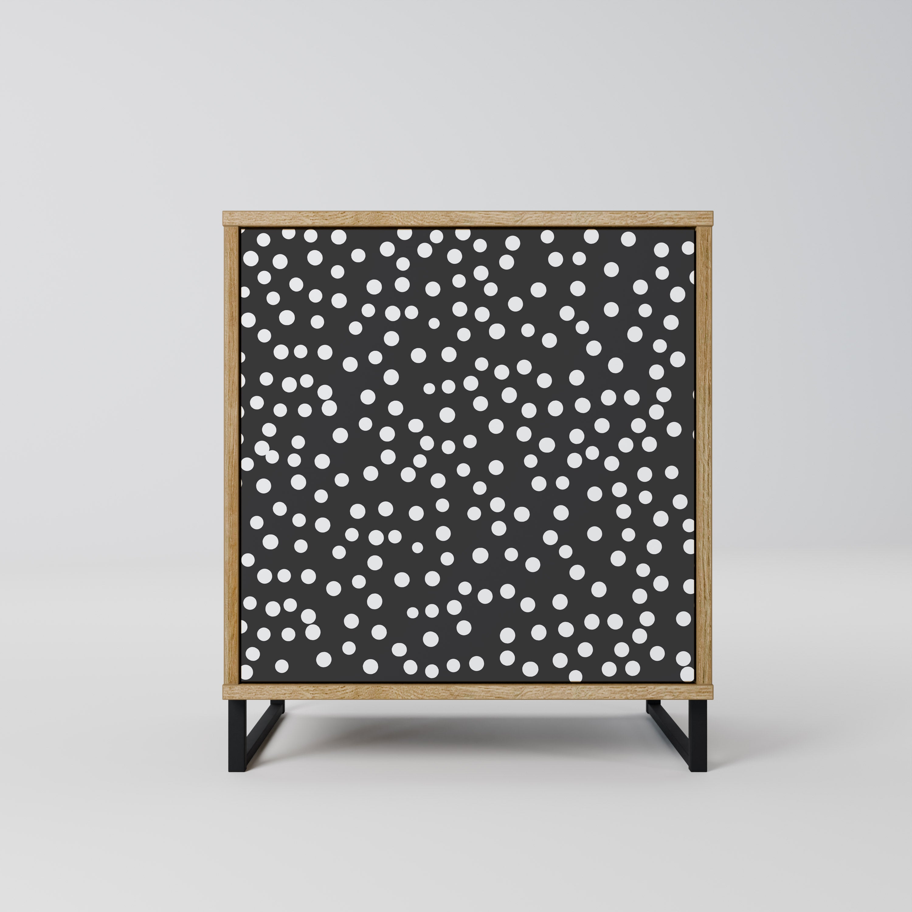 BLINDING LIGHTS Aparador de 1 Porta em Efeito Carvalho