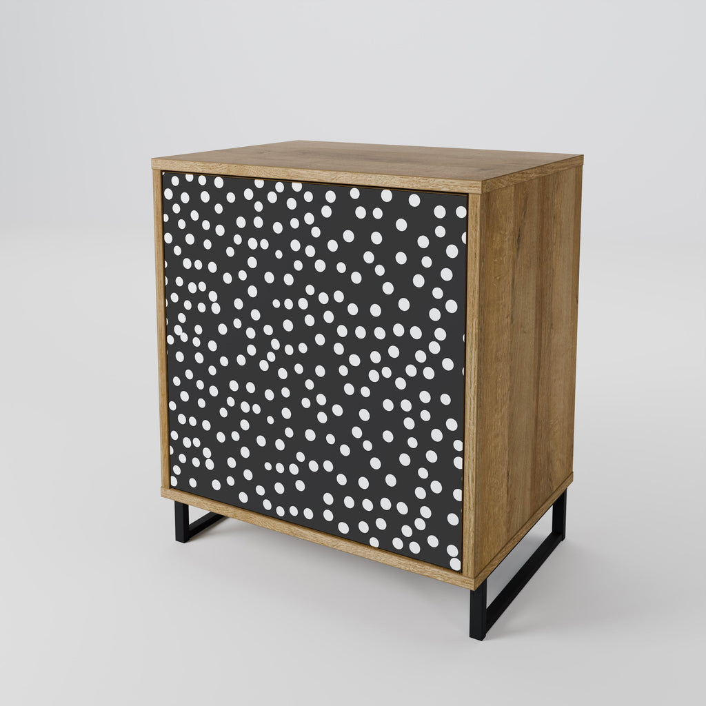 BLINDING LIGHTS Aparador de 1 Porta em Efeito Carvalho