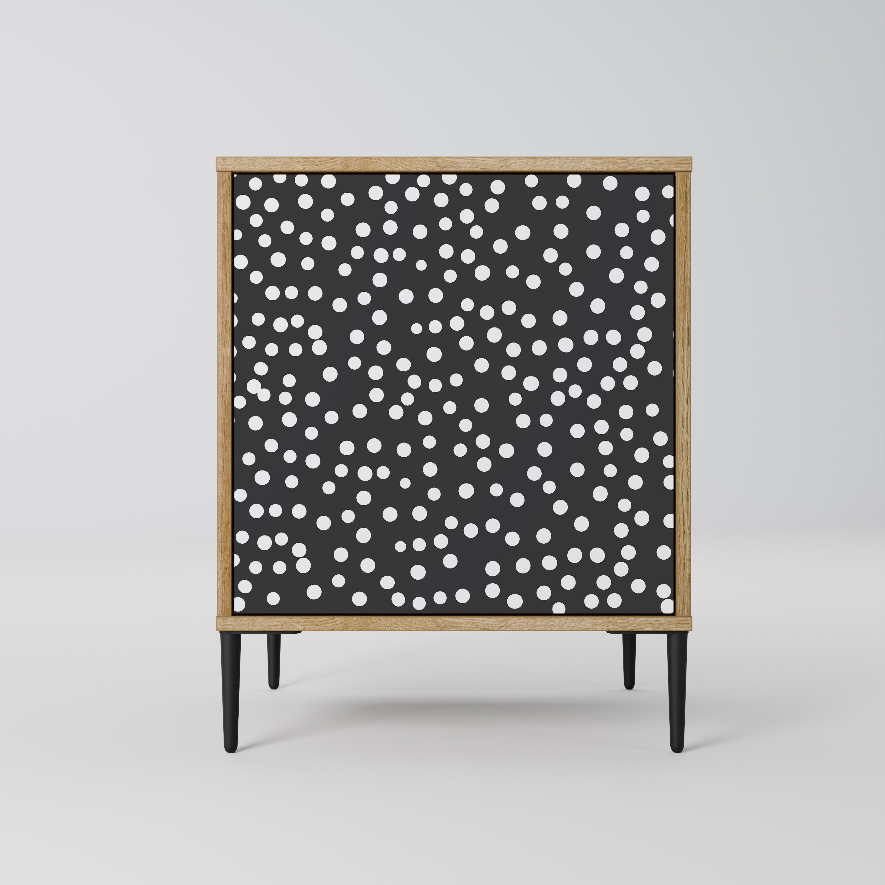 BLINDING LIGHTS Aparador de 1 Porta em Efeito Carvalho