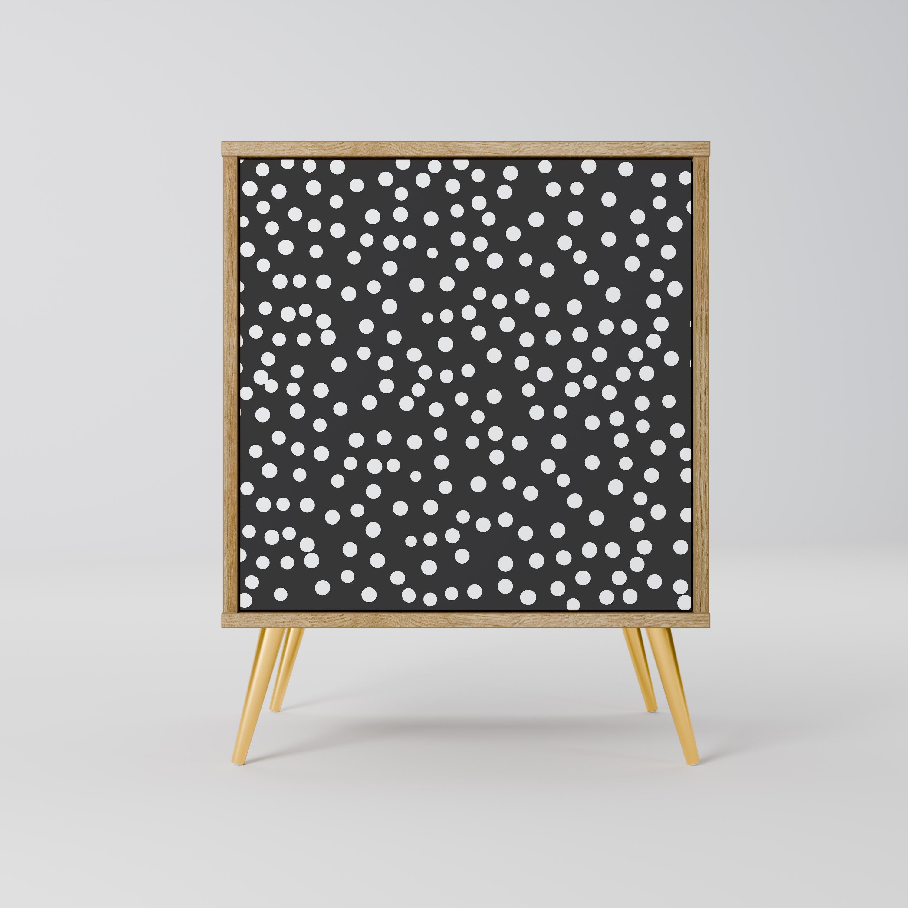 BLINDING LIGHTS Aparador de 1 Porta em Efeito Carvalho