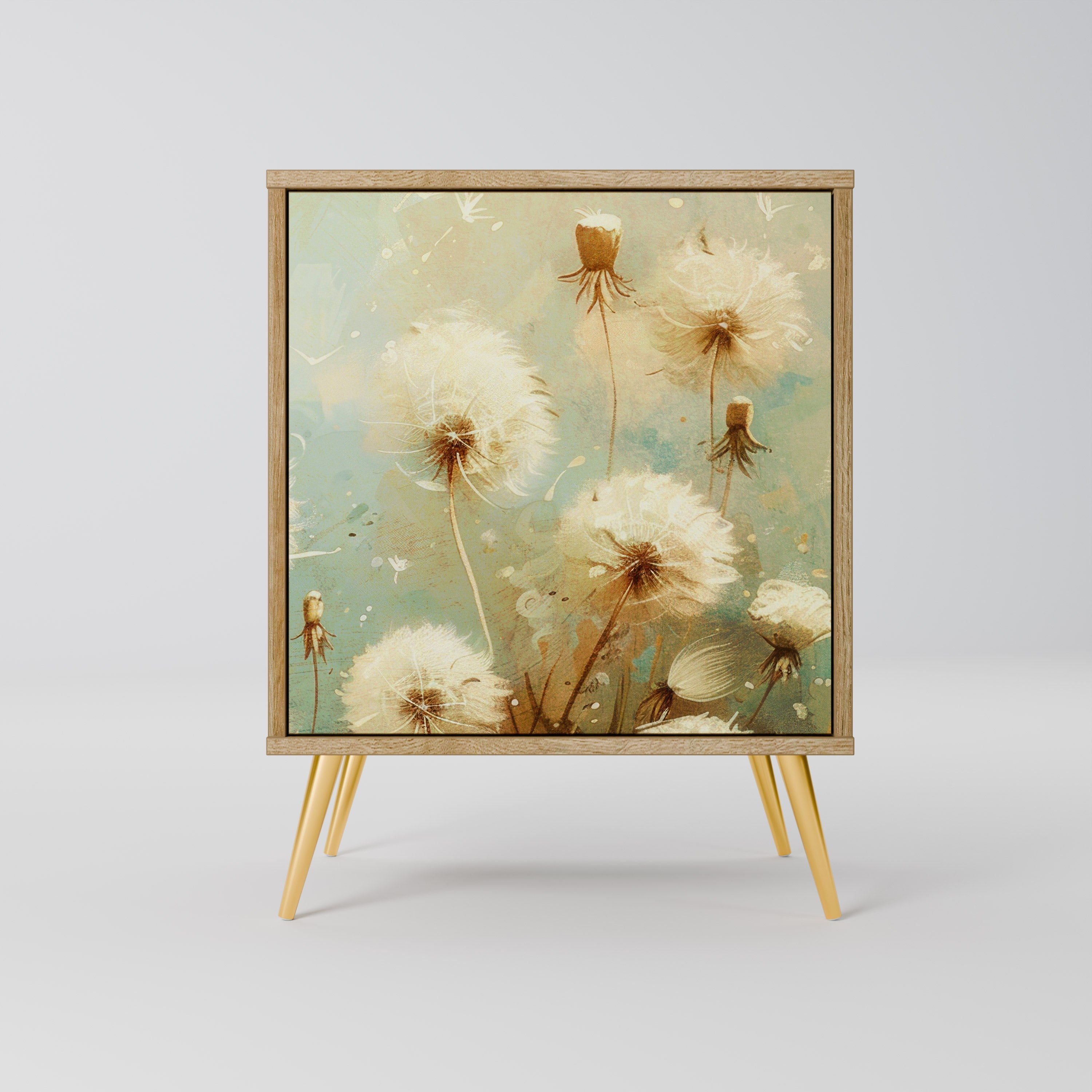 DREAMY MEADOW Aparador de 1 Porta em Efeito Carvalho