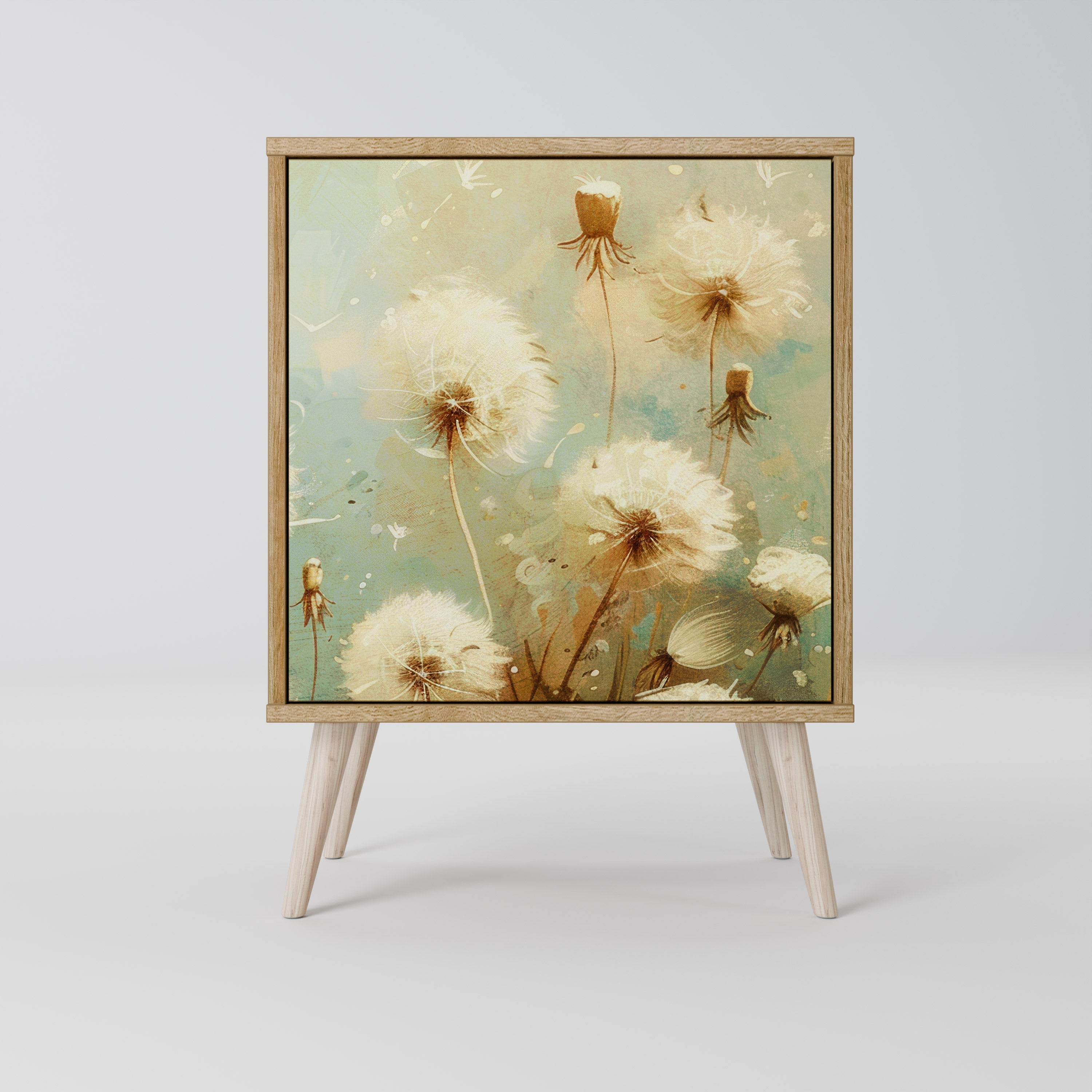 DREAMY MEADOW Aparador de 1 Porta em Efeito Carvalho