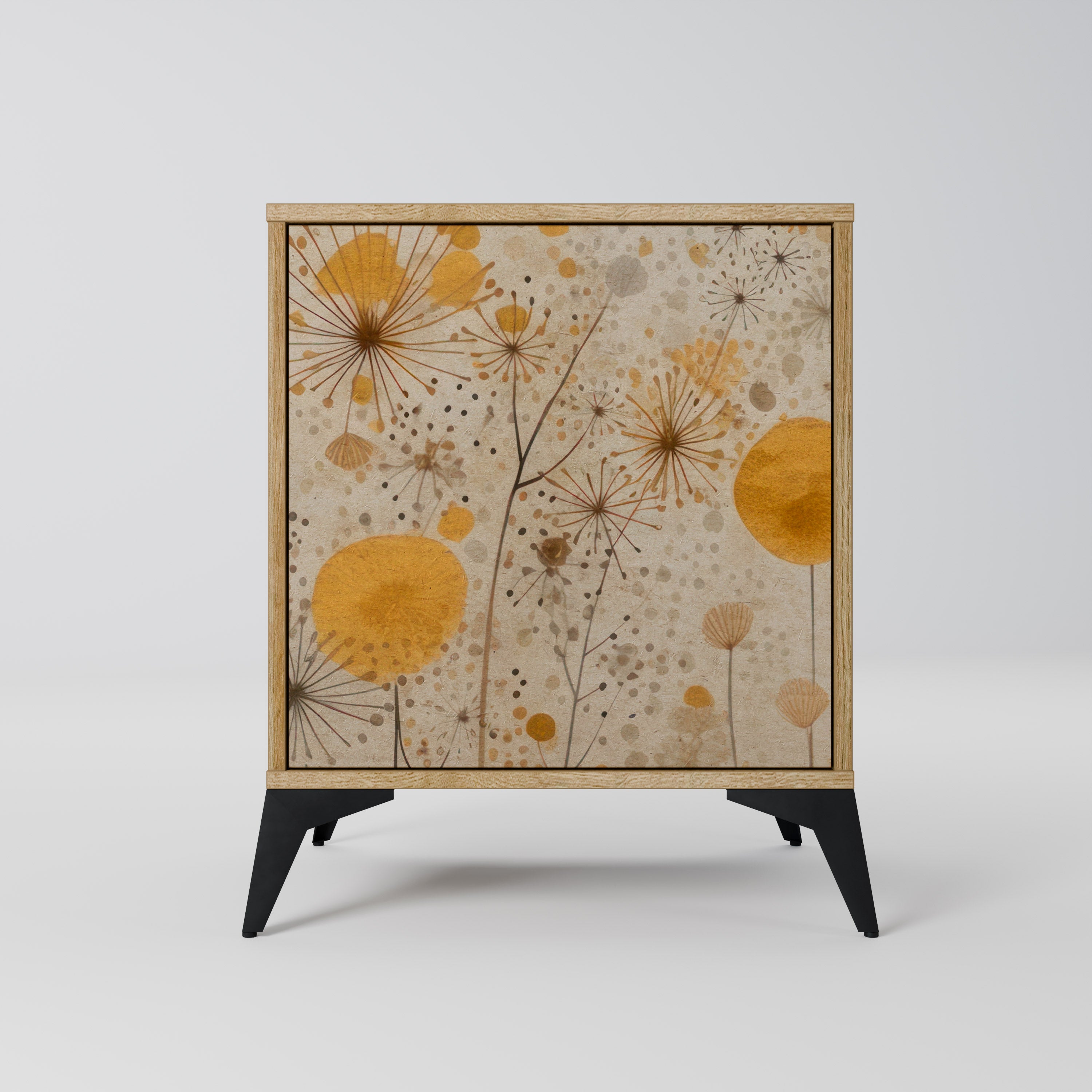 MORNING GLADE Aparador de 1 Porta em Efeito Carvalho