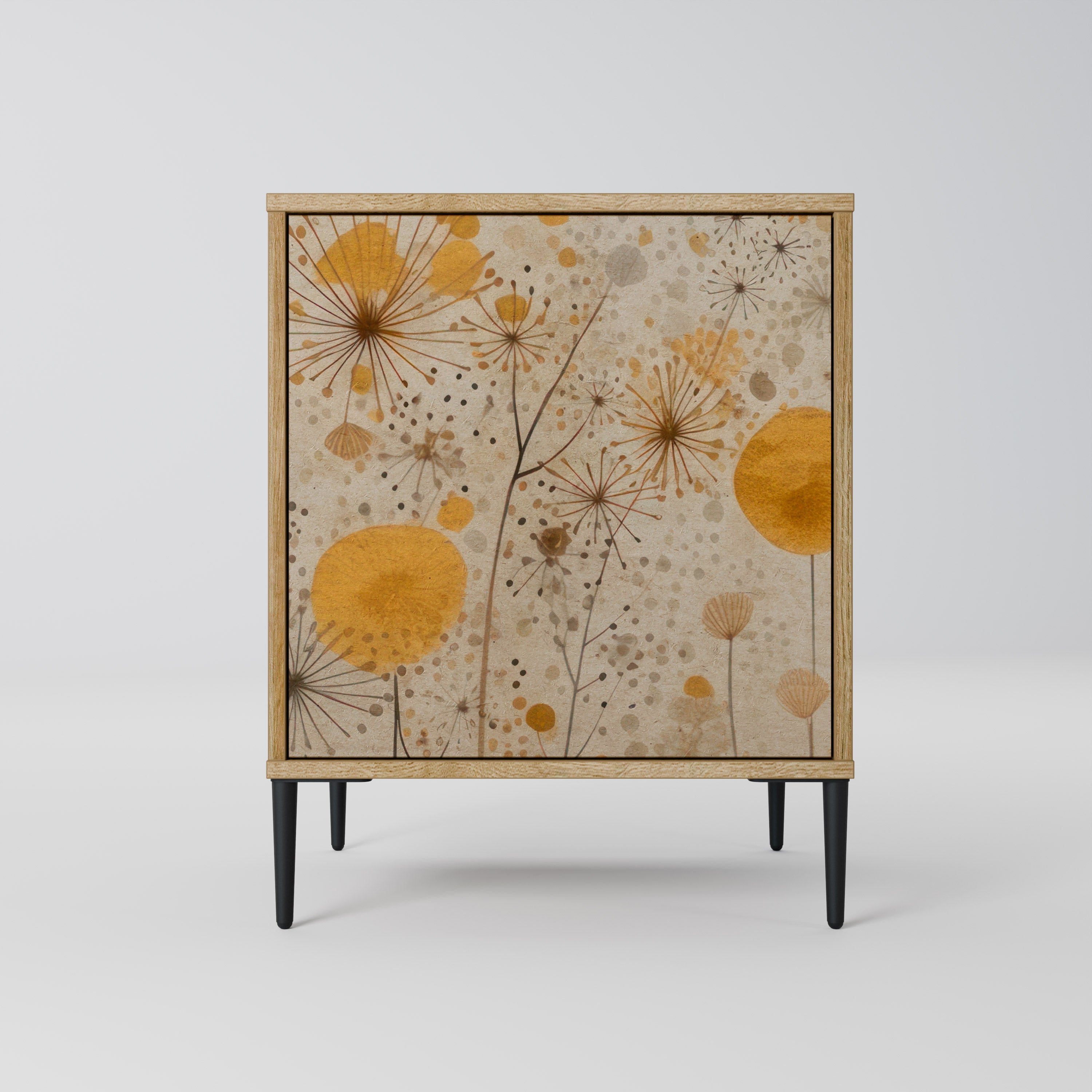 MORNING GLADE Aparador de 1 Porta em Efeito Carvalho