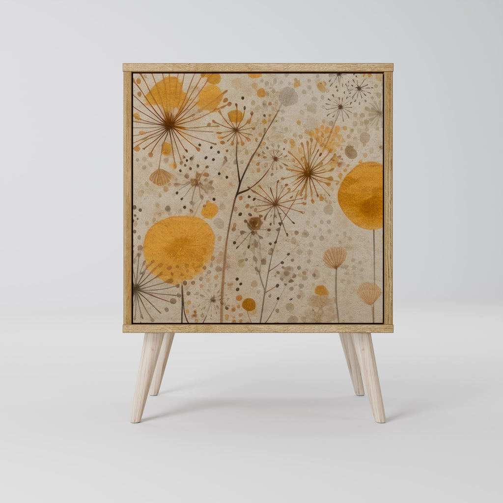 MORNING GLADE Aparador de 1 Porta em Efeito Carvalho