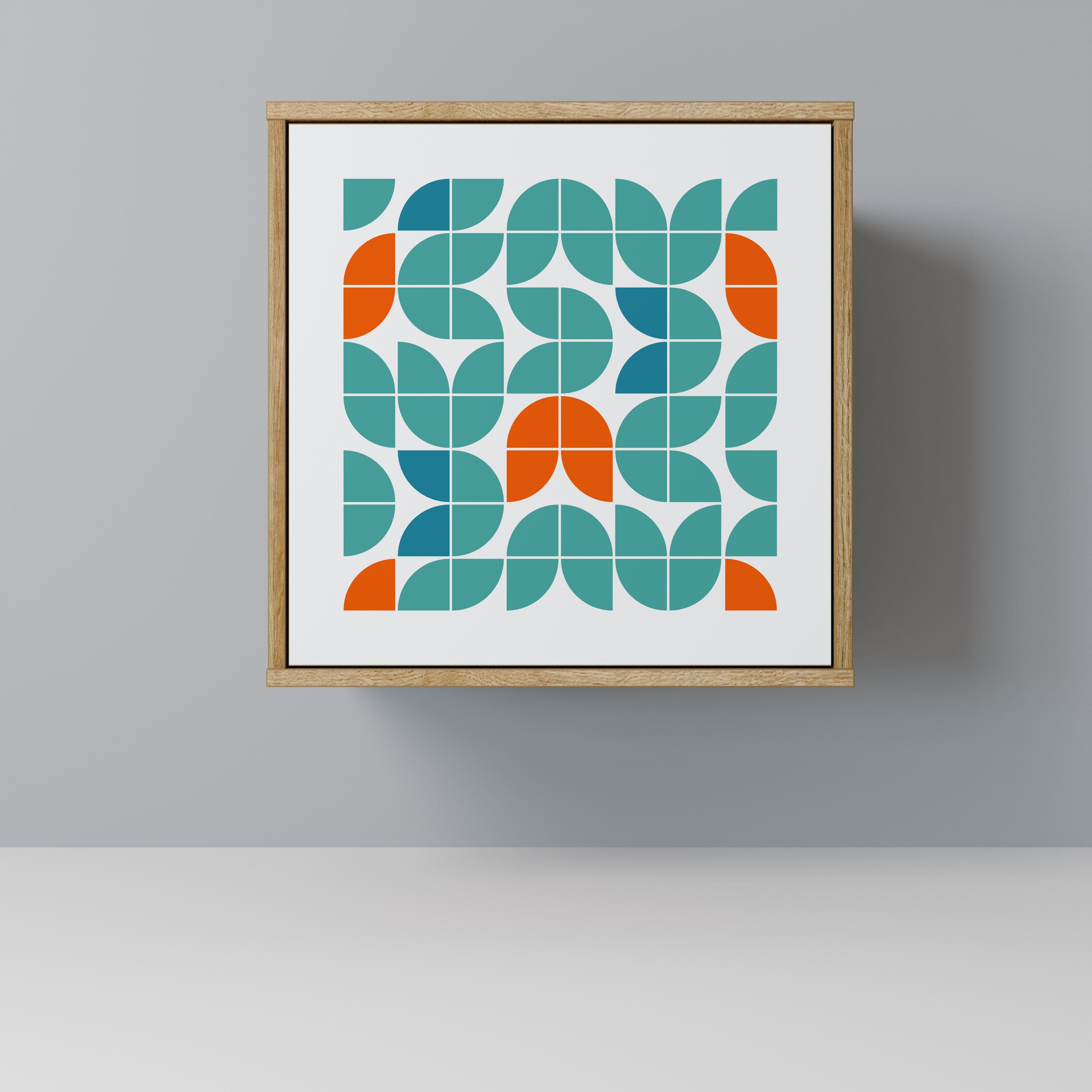 BE THE CHANGE Aparador de 1 Porta em Efeito Carvalho