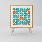 BE THE CHANGE Aparador de 1 Porta em Efeito Carvalho