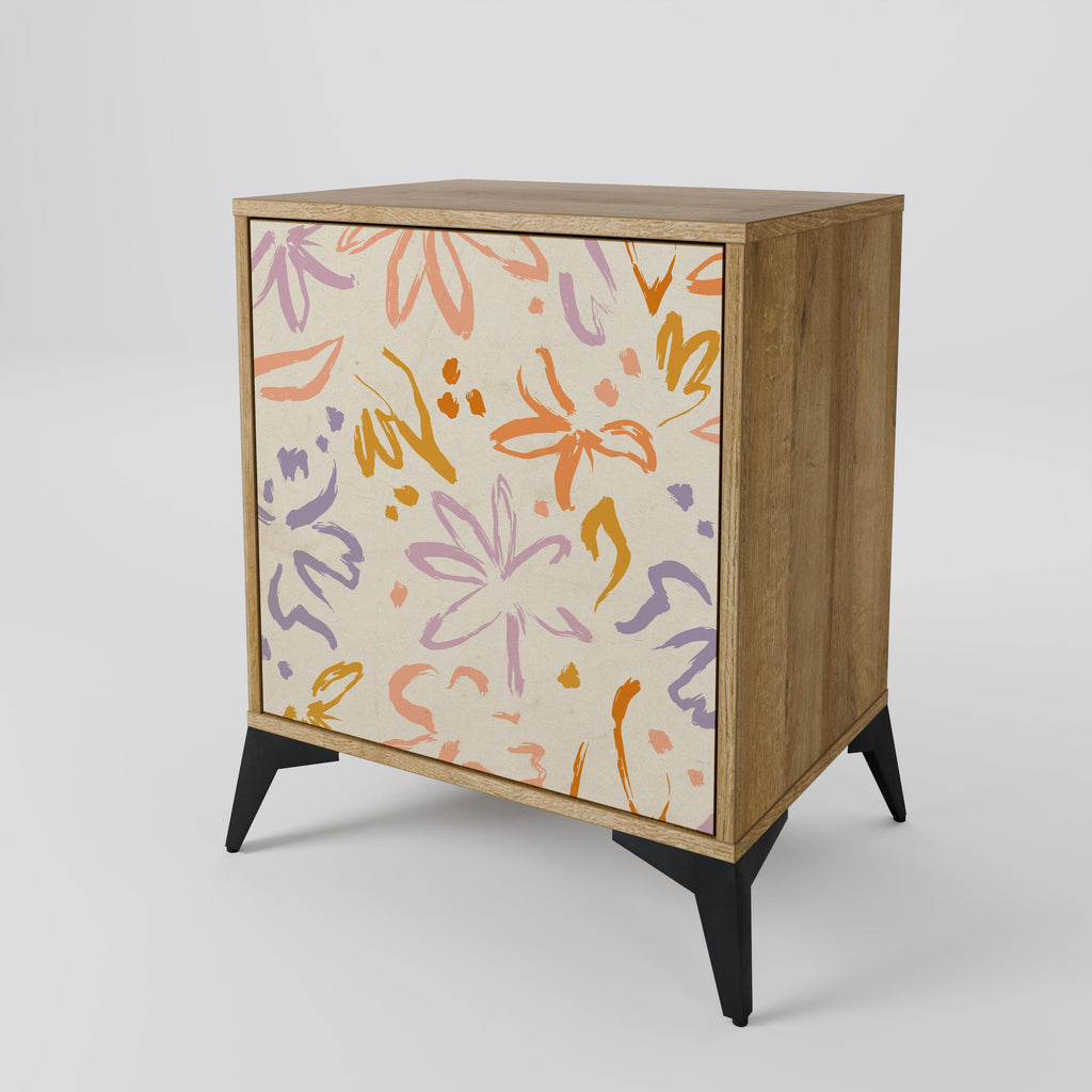 SPRING WHIMSY Aparador de 1 Porta em Efeito Carvalho