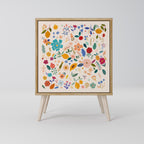 FLORAL COMBINATION Aparador de 1 Porta em Efeito Carvalho