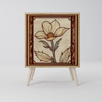 TIMELESS FLORA Aparador de 1 Porta em Efeito Carvalho