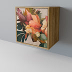 STYLISH BEAUTY Aparador de 1 Porta em Efeito Carvalho