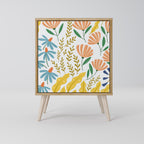 HELLO SPRING Aparador de 1 Porta em Efeito Carvalho