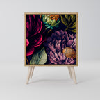 BLOOMING ELEGANCE Aparador de 1 Porta em Efeito Carvalho