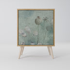 NIGHT LADY Aparador de 1 Porta em Efeito Carvalho