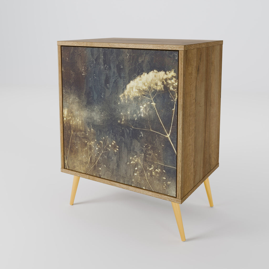 GENTLE POWER Aparador de 1 Porta em Efeito Carvalho