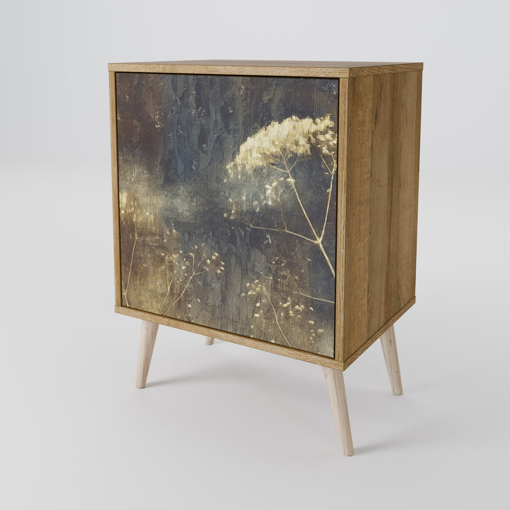 GENTLE POWER Aparador de 1 Porta em Efeito Carvalho