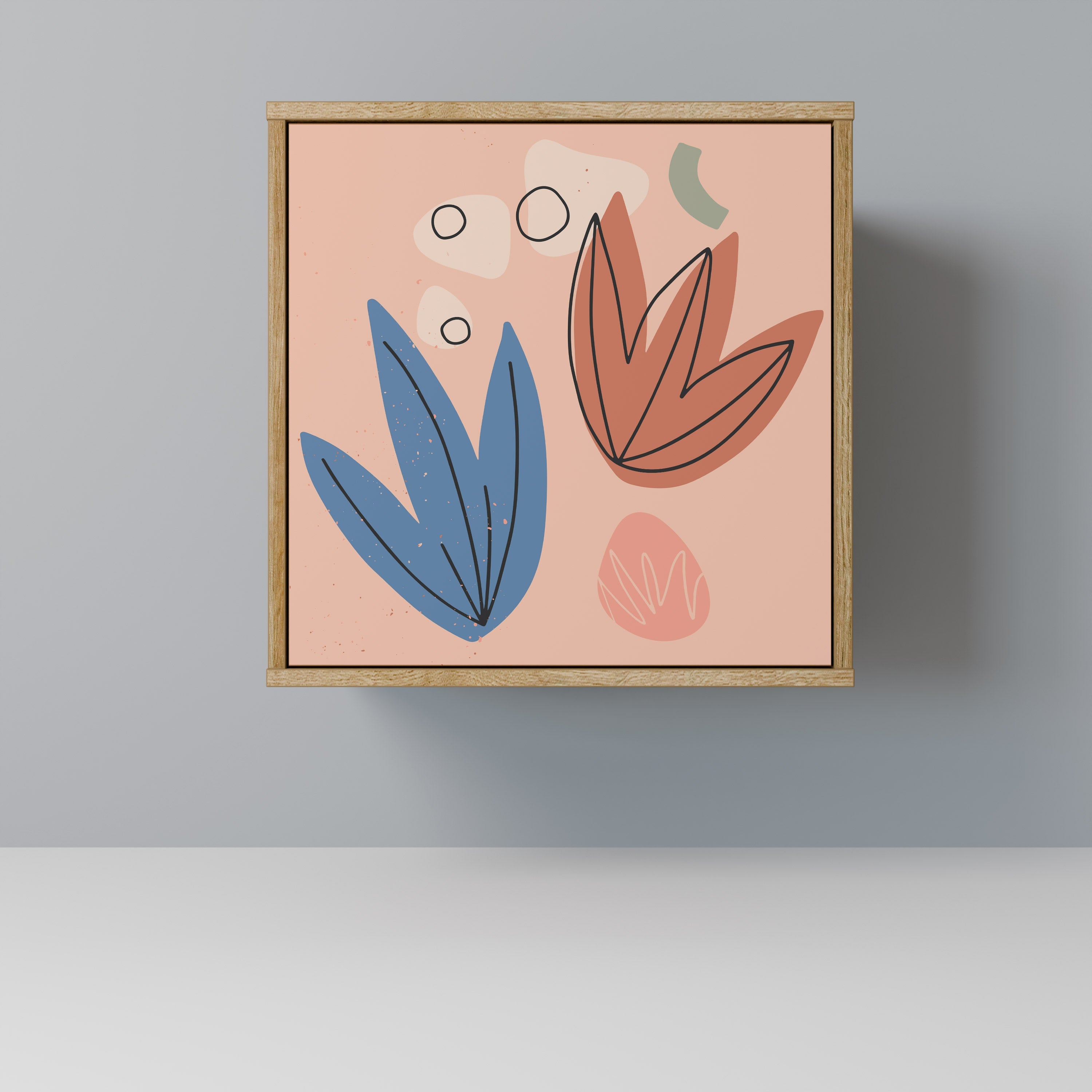 PASTEL DESTINY Aparador de 1 Porta em Efeito Carvalho