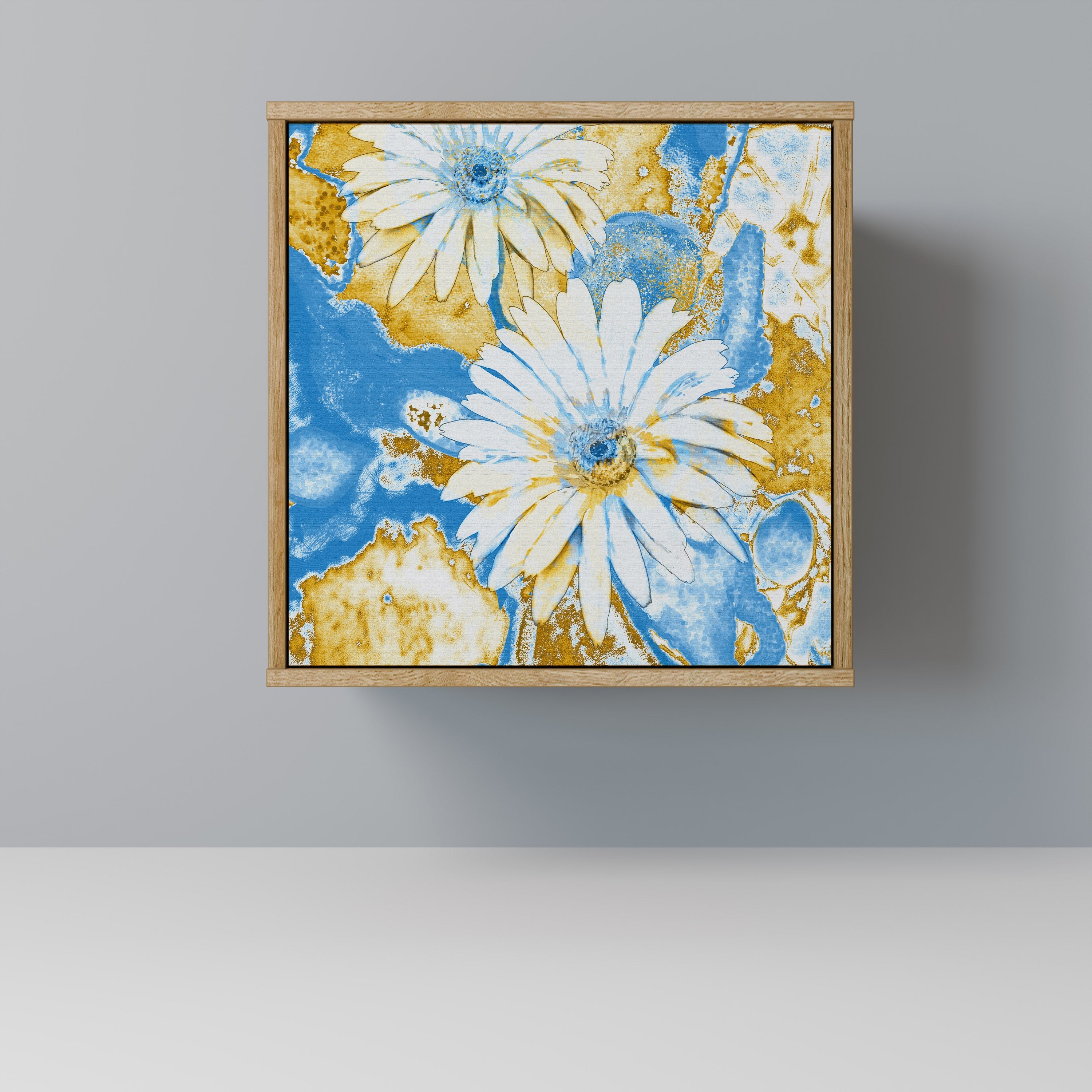 DAISY LUXE Aparador de 1 Porta em Efeito Carvalho