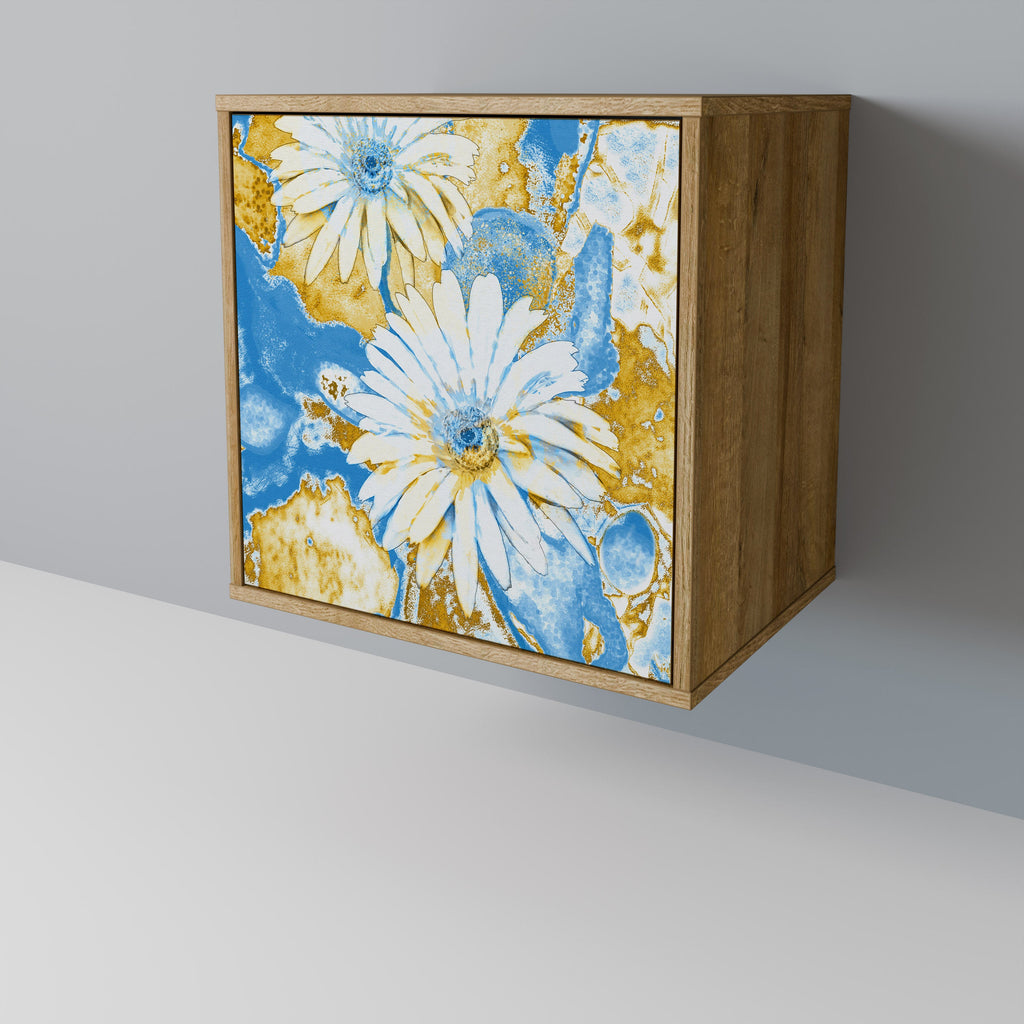 DAISY LUXE Aparador de 1 Porta em Efeito Carvalho