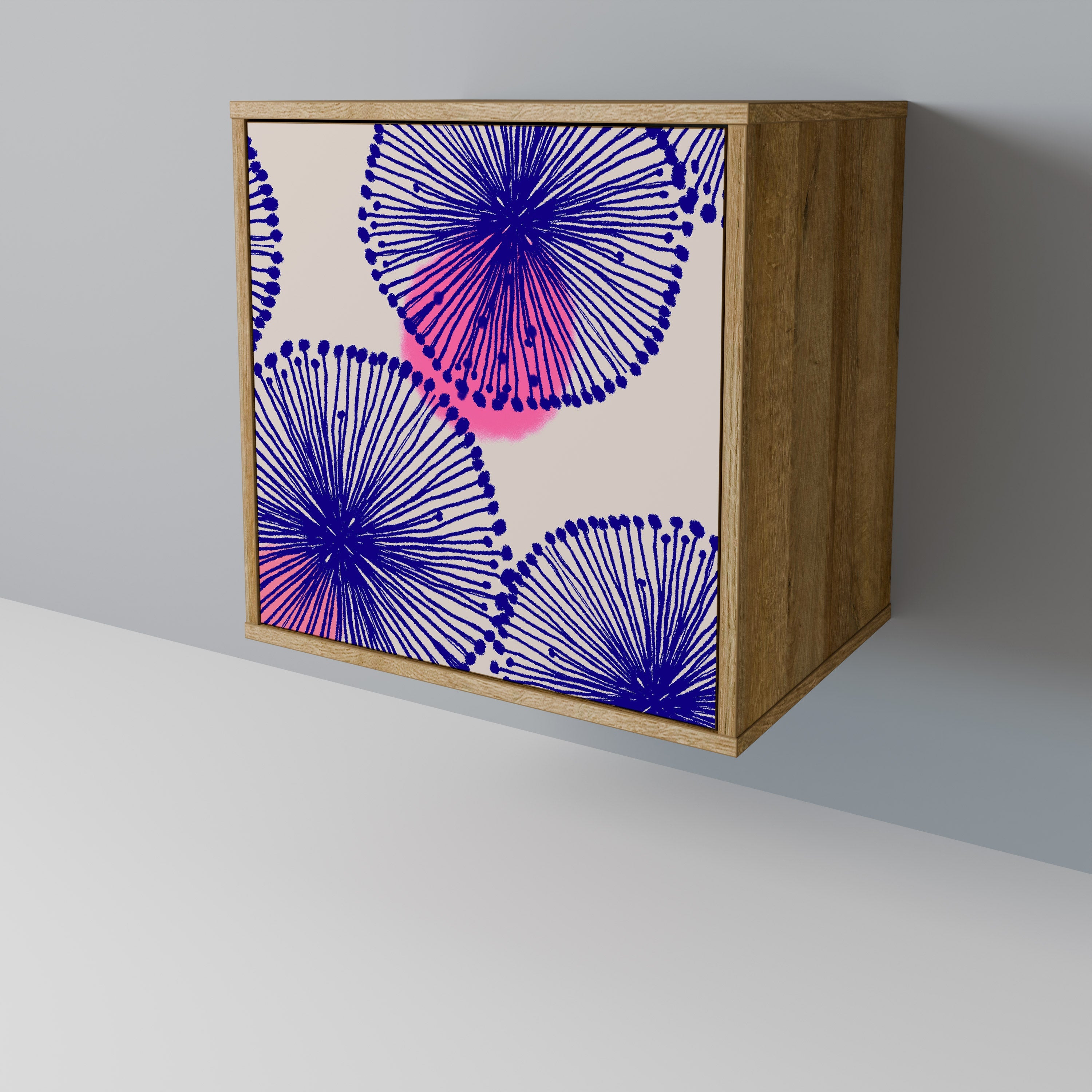 MAGIC NATURE Aparador de 1 Porta em Efeito Carvalho