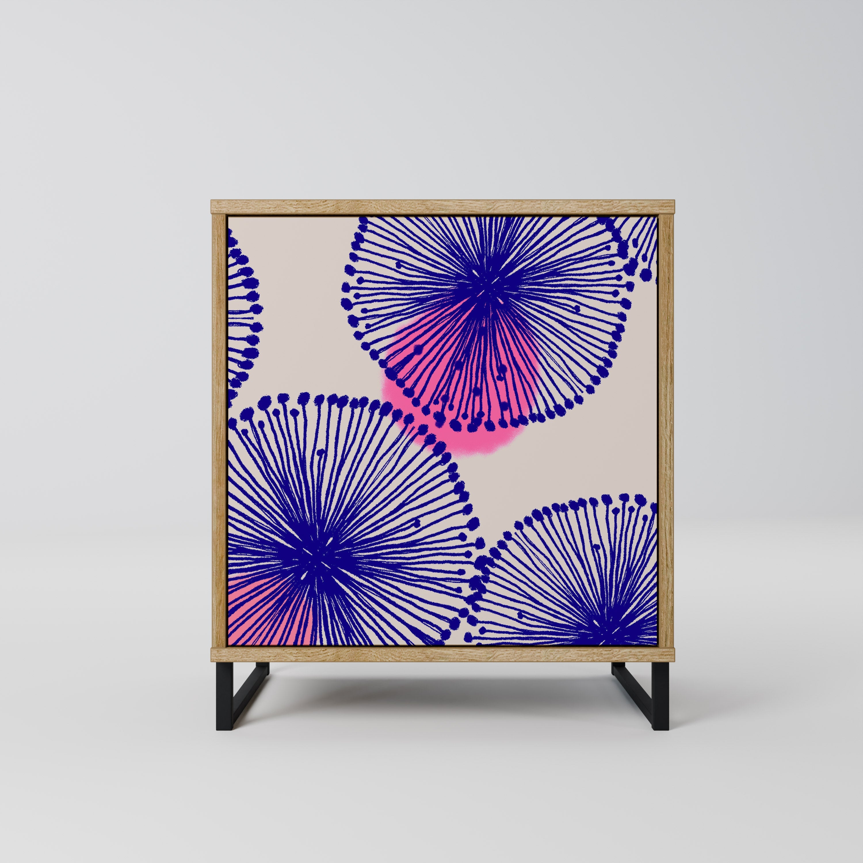 MAGIC NATURE Aparador de 1 Porta em Efeito Carvalho