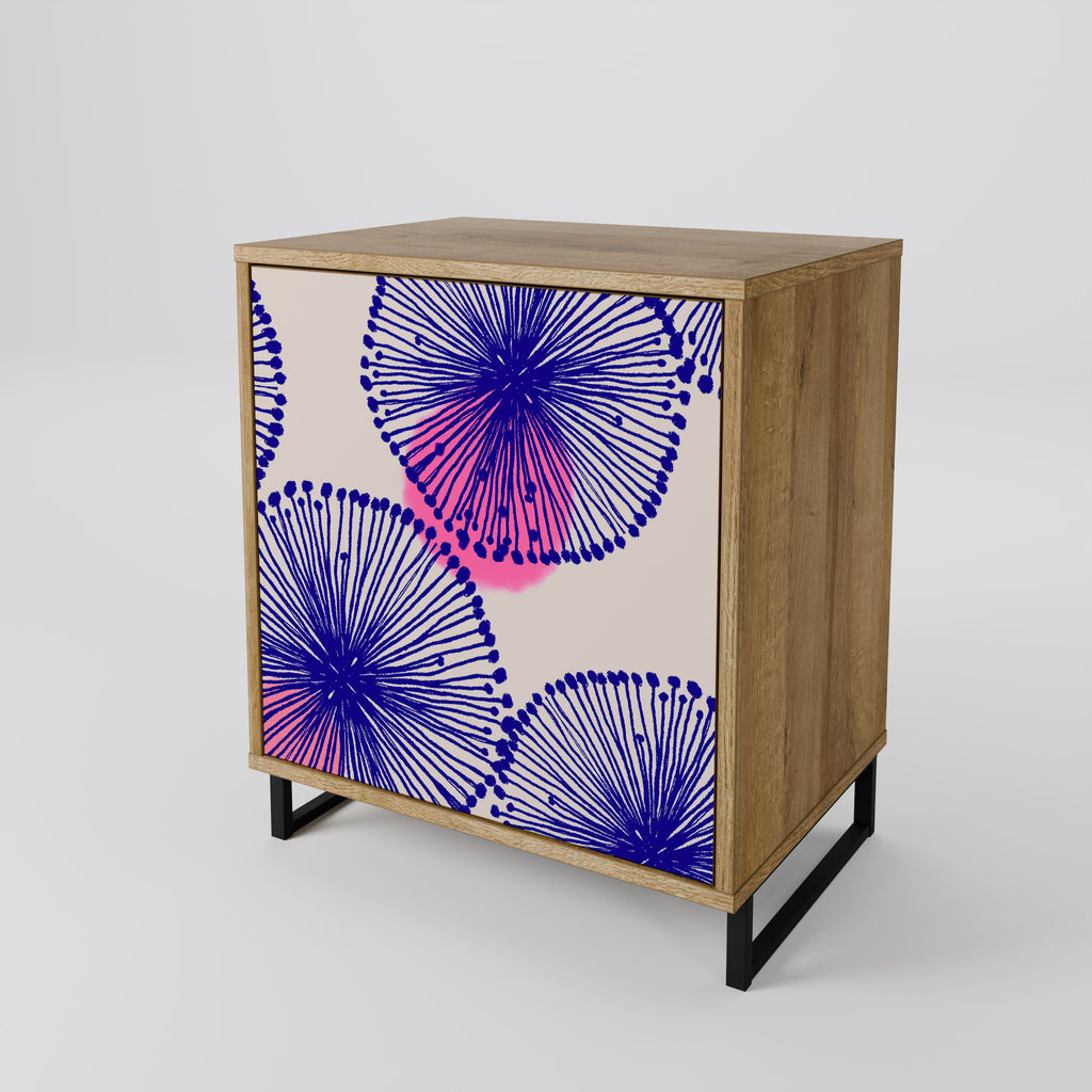 MAGIC NATURE Aparador de 1 Porta em Efeito Carvalho