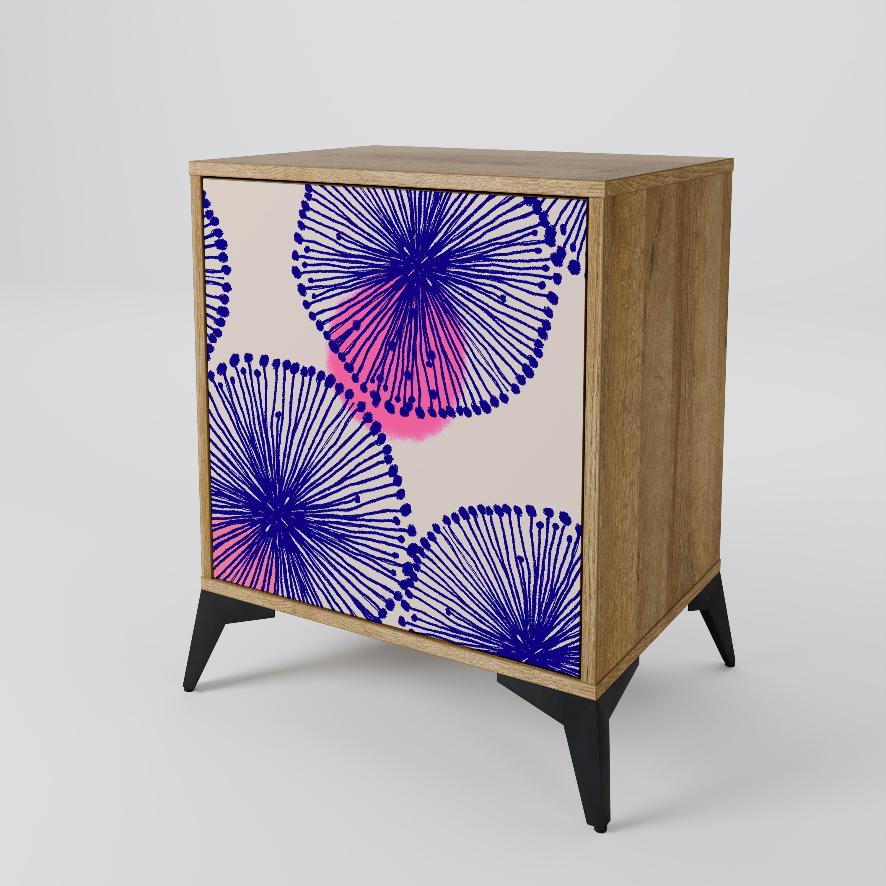 MAGIC NATURE Aparador de 1 Porta em Efeito Carvalho