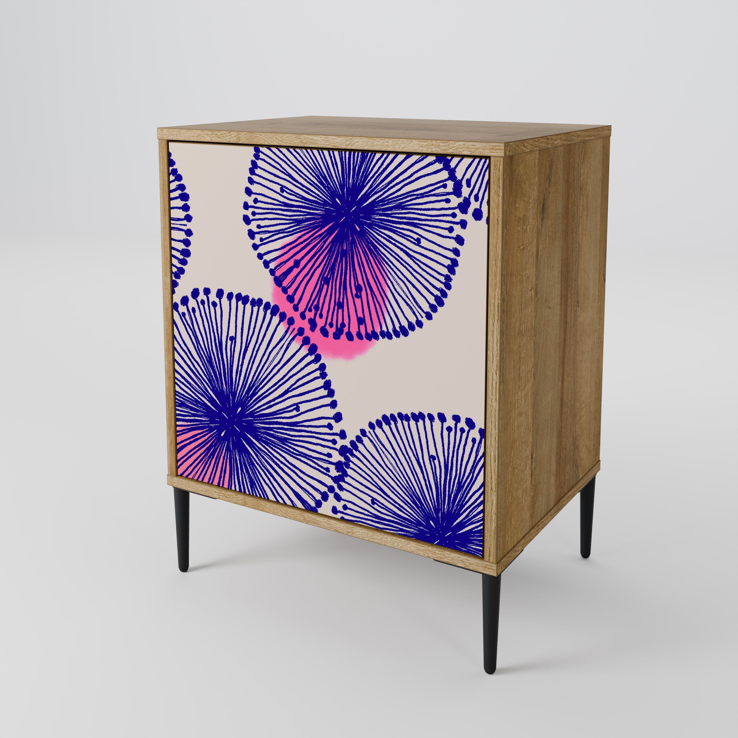 MAGIC NATURE Aparador de 1 Porta em Efeito Carvalho