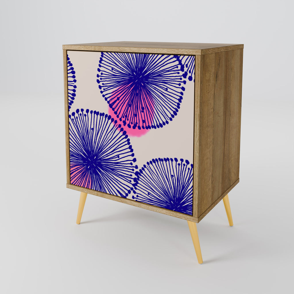 MAGIC NATURE Aparador de 1 Porta em Efeito Carvalho