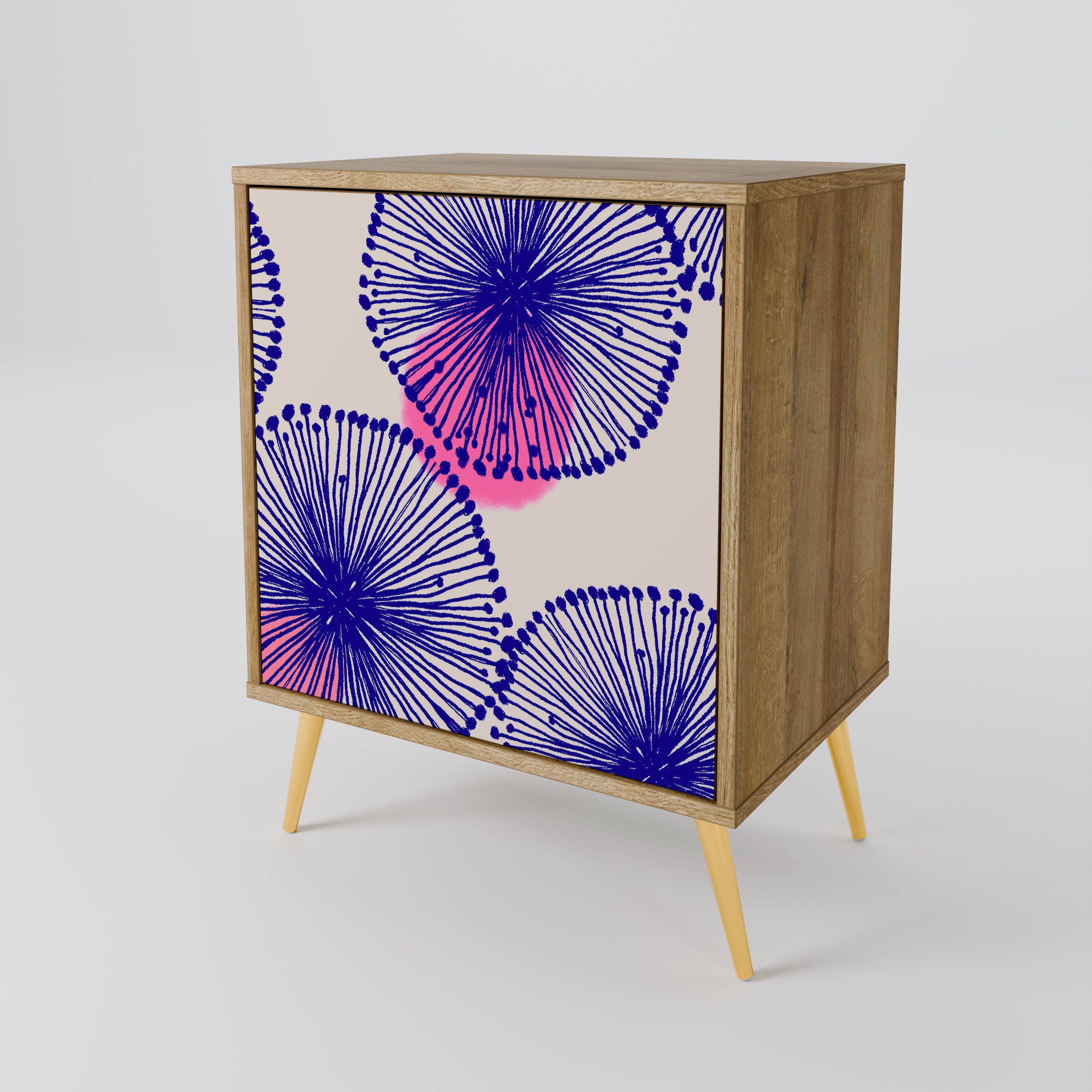 MAGIC NATURE Aparador de 1 Porta em Efeito Carvalho