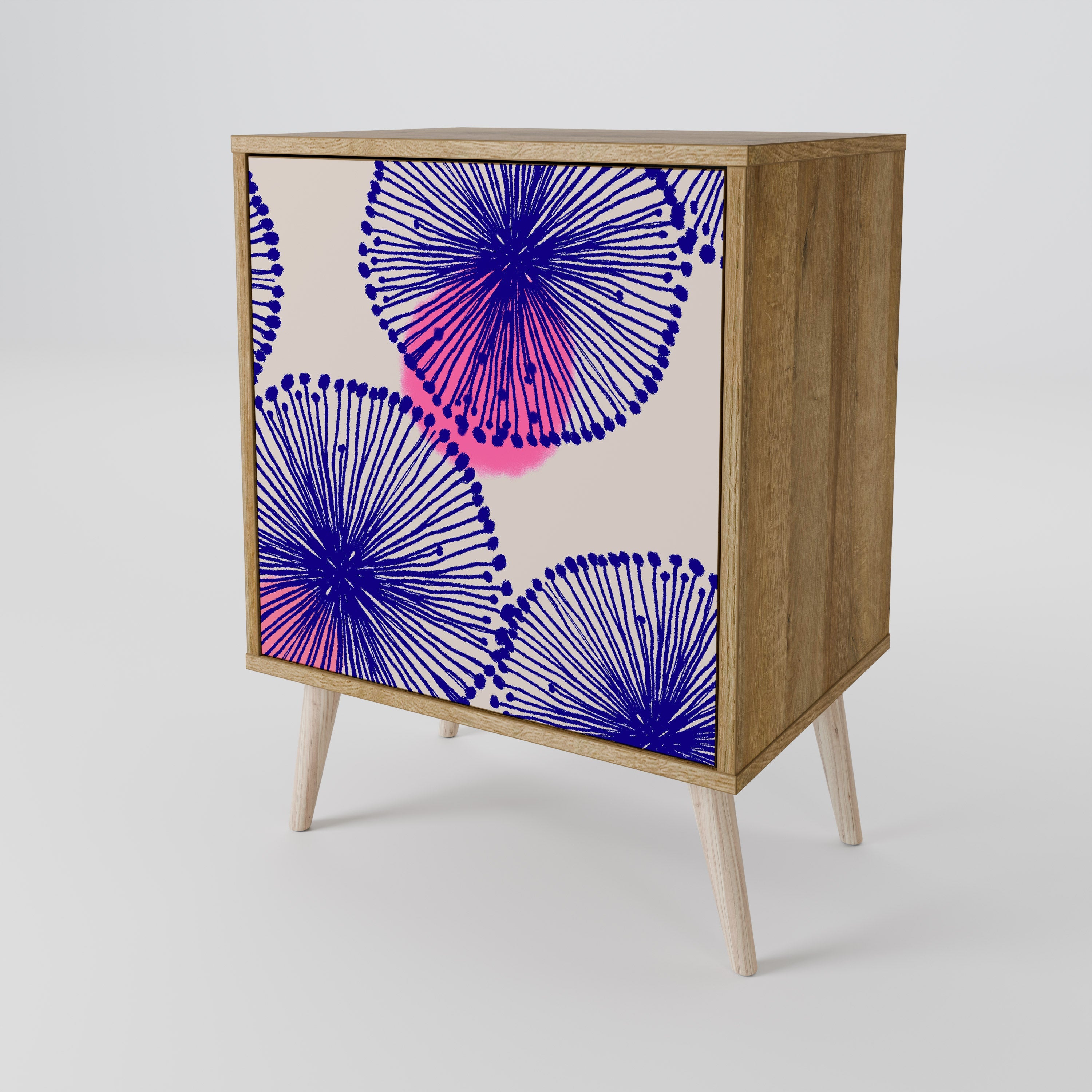 MAGIC NATURE Aparador de 1 Porta em Efeito Carvalho