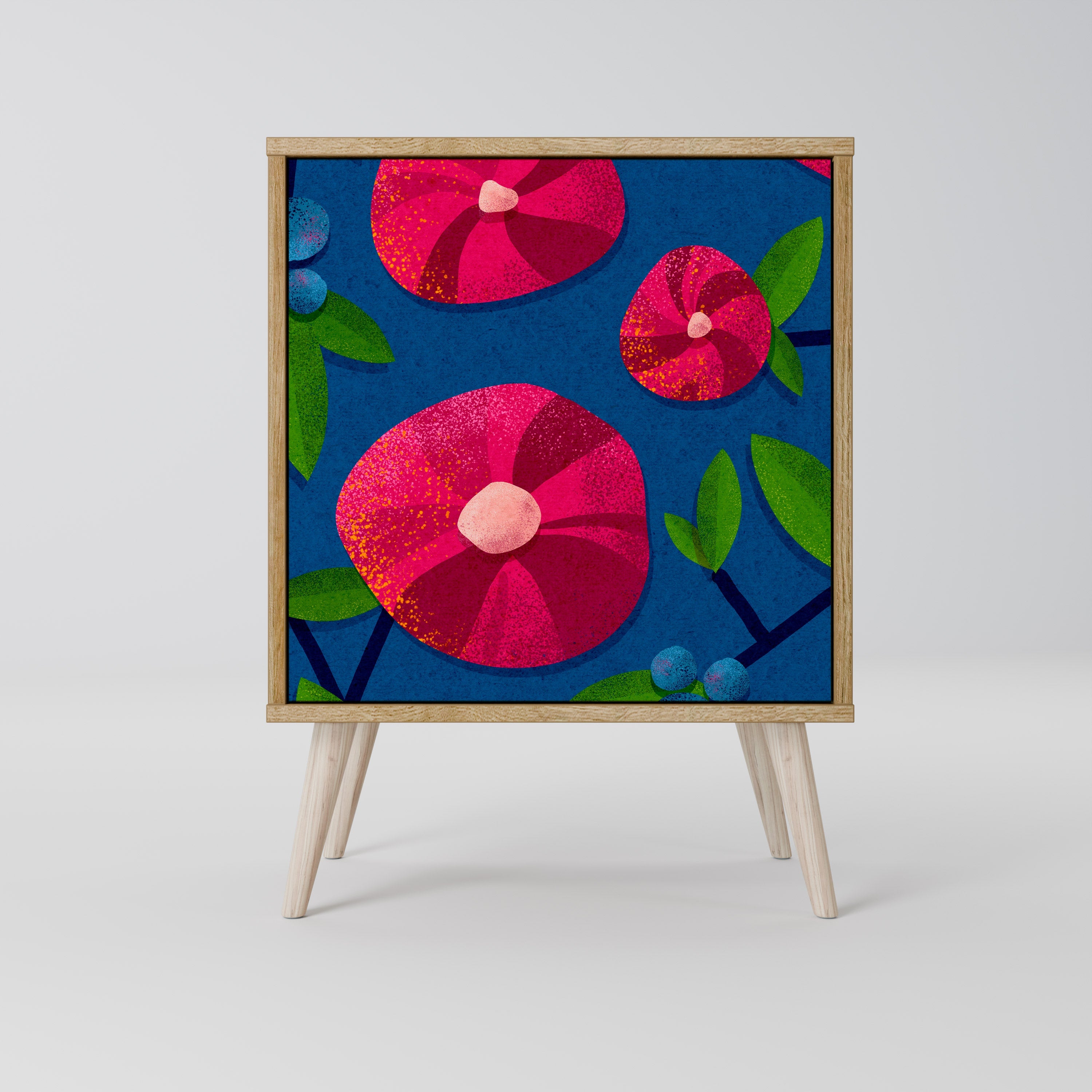 SPRING THOUGHTS Aparador de 1 Porta em Efeito Carvalho