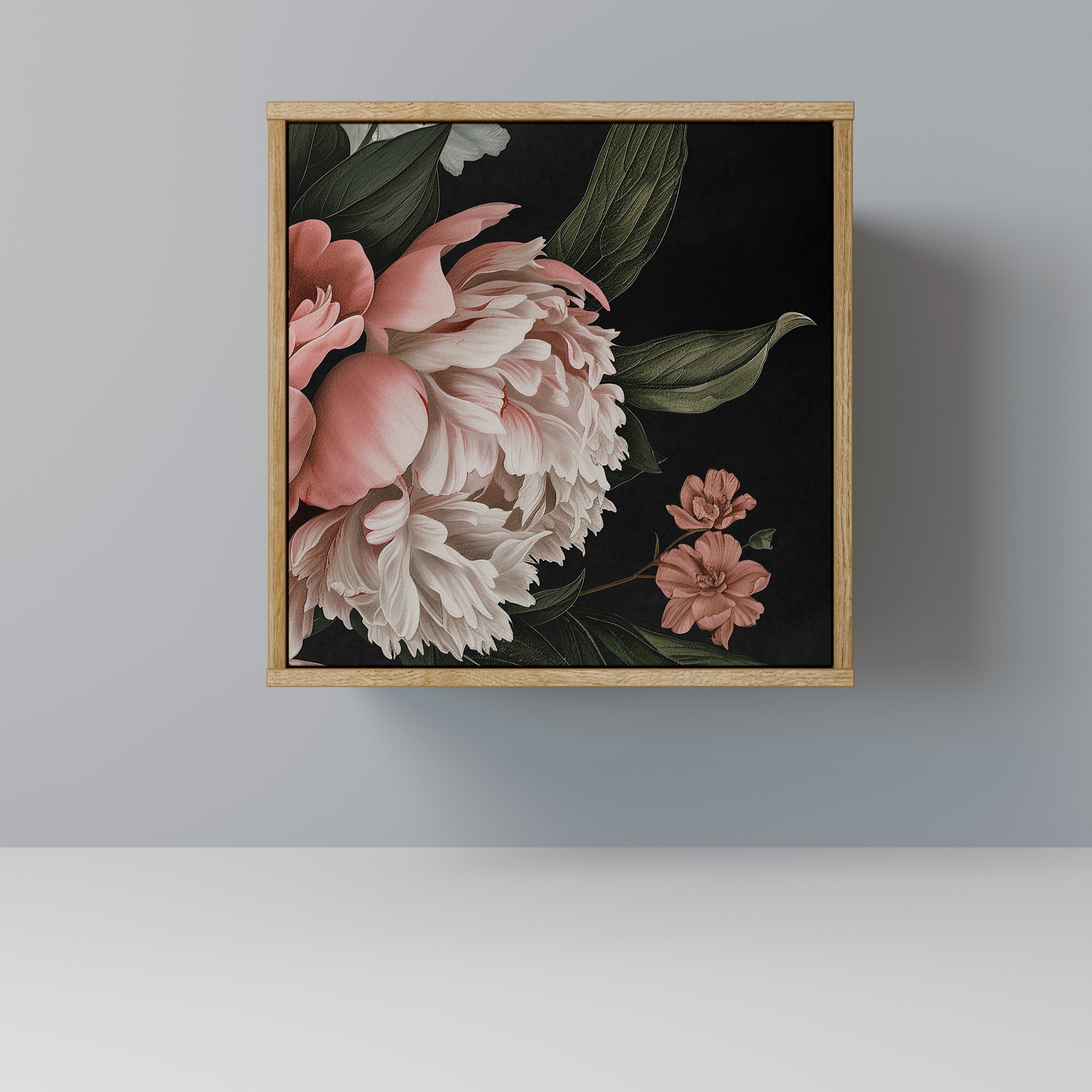 LUSH ELEGANCE Aparador de 1 Porta em Efeito Carvalho