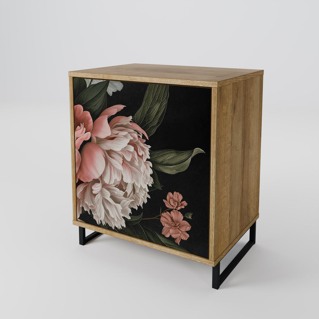 LUSH ELEGANCE 1-Door Sideboard in Oak Effect