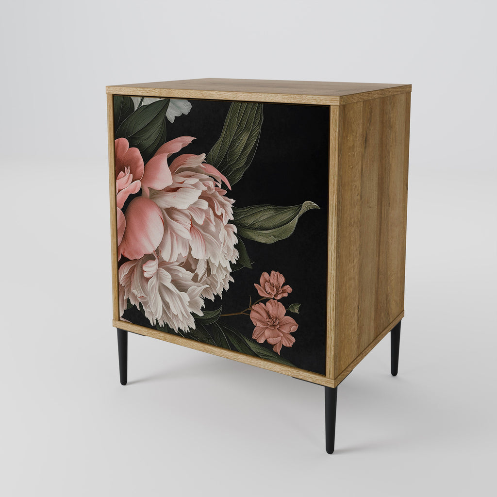 LUSH ELEGANCE 1-Door Sideboard in Oak Effect