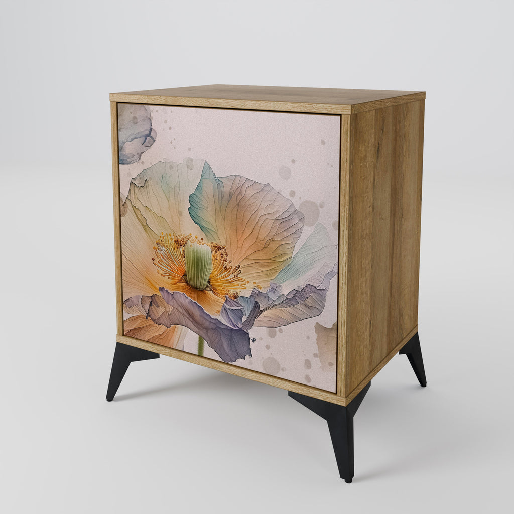 SOFTEN POPPY Aparador de 1 Porta em Efeito Carvalho