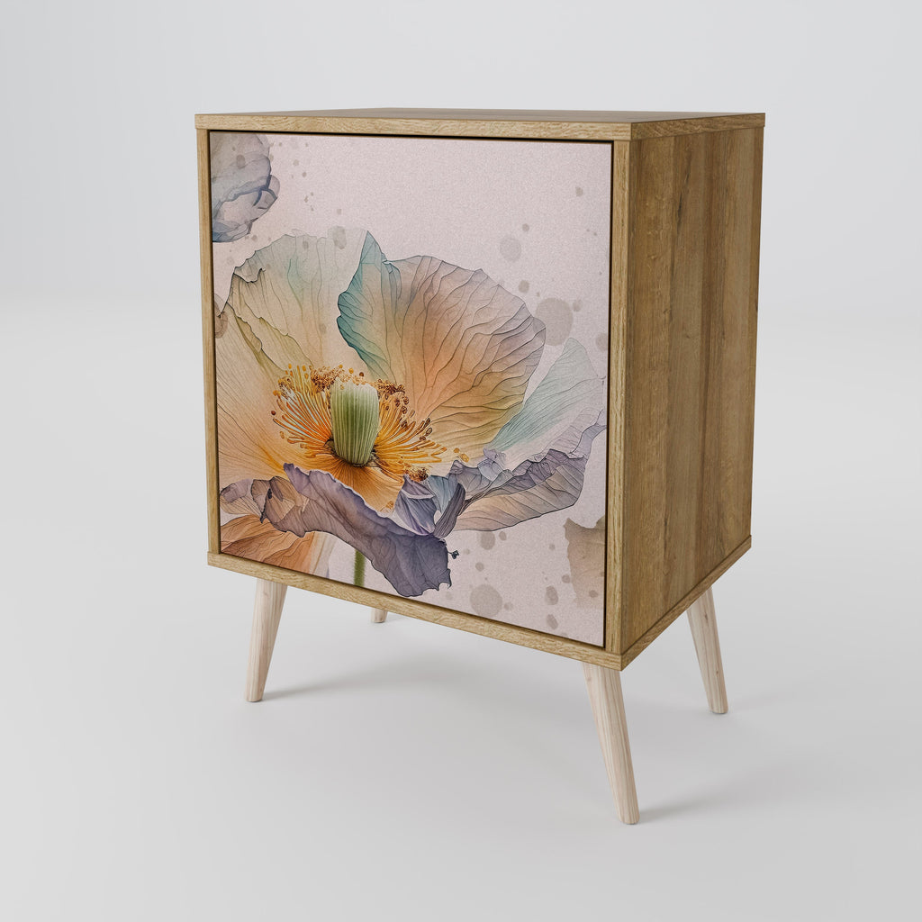 SOFTEN POPPY Aparador de 1 Porta em Efeito Carvalho