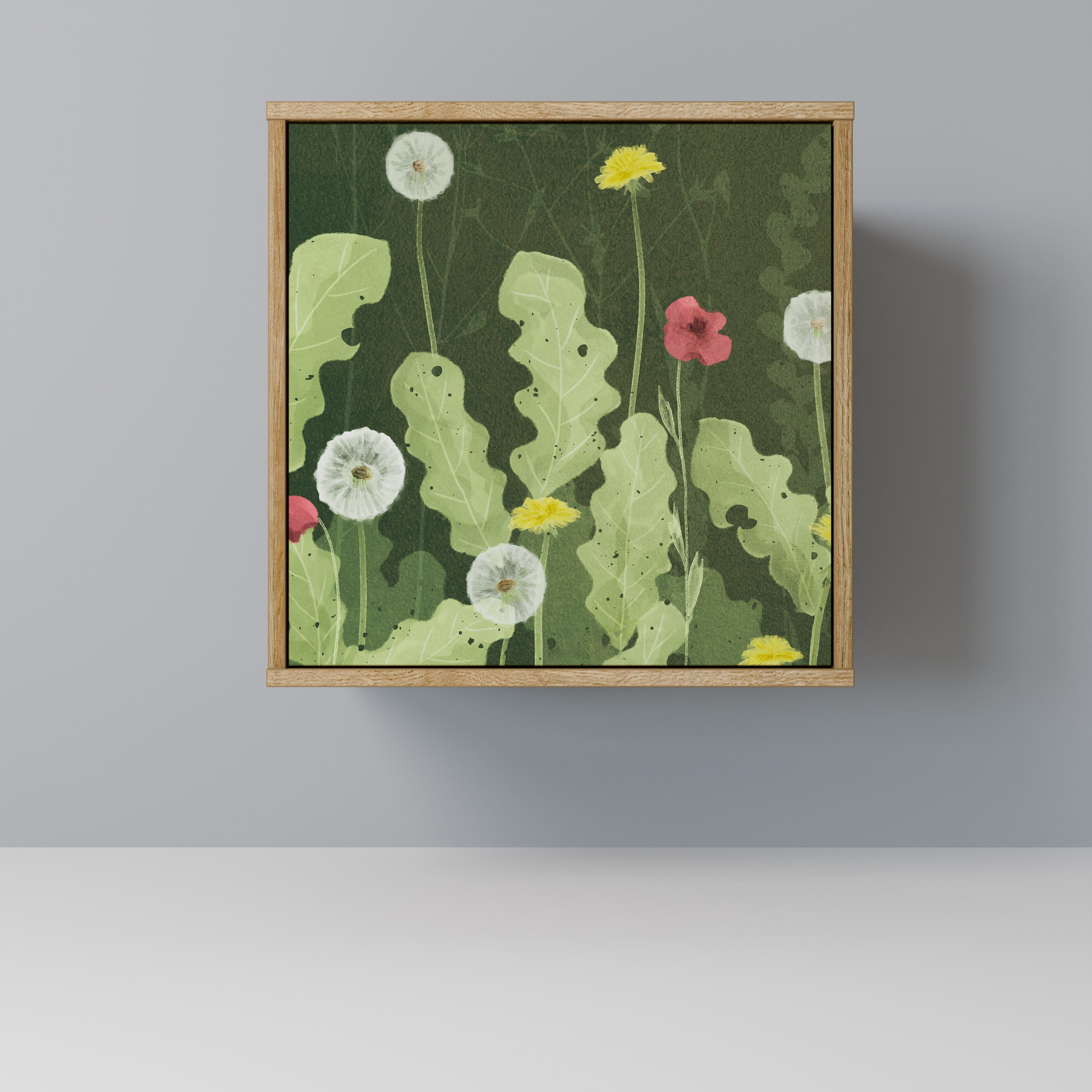 DANDELION AMUSE Aparador de 1 Porta em Efeito Carvalho