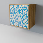 BLOOMY MORNING Aparador de 1 Porta em Efeito Carvalho