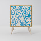 BLOOMY MORNING Aparador de 1 Porta em Efeito Carvalho