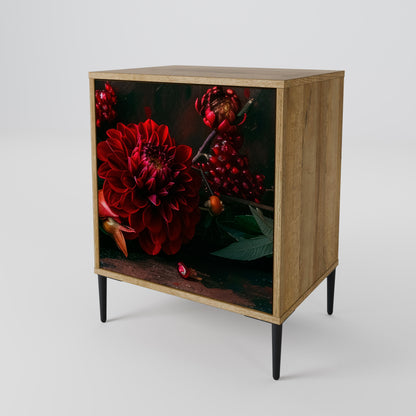 DAHLIAS AND POMEGRANATES 1-Door Sideboard