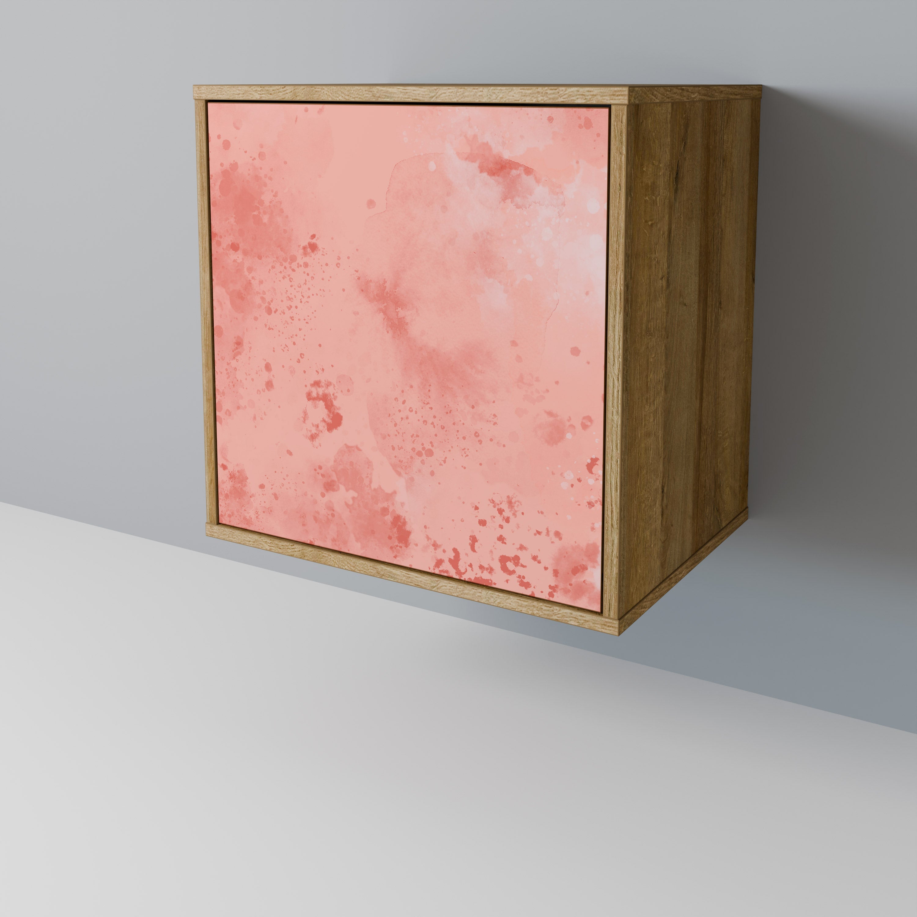 CRANE DANCE Aparador de 1 Porta em Efeito Carvalho