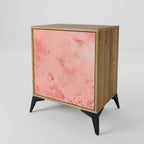 CRANE DANCE Aparador de 1 Porta em Efeito Carvalho