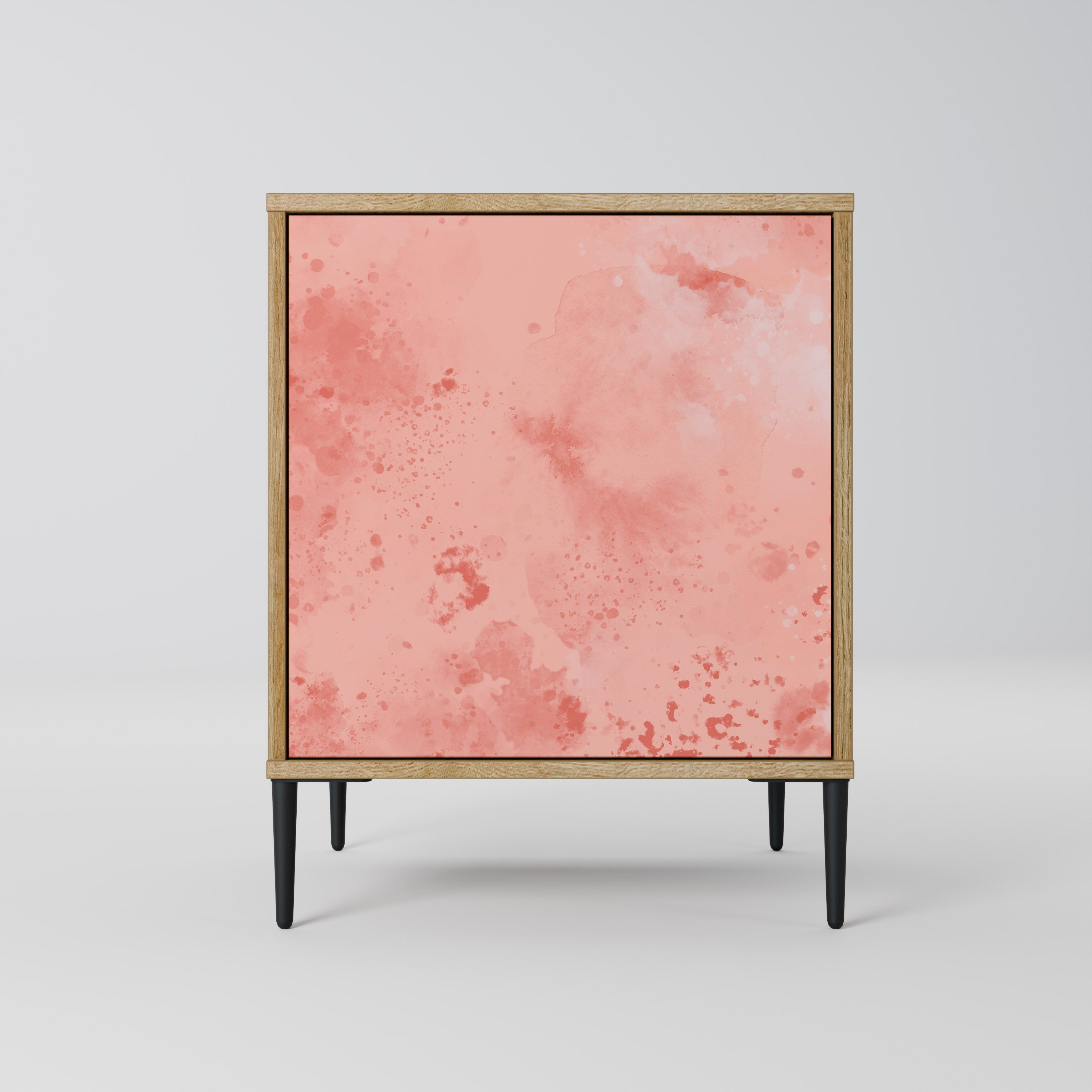 CRANE DANCE Aparador de 1 Porta em Efeito Carvalho