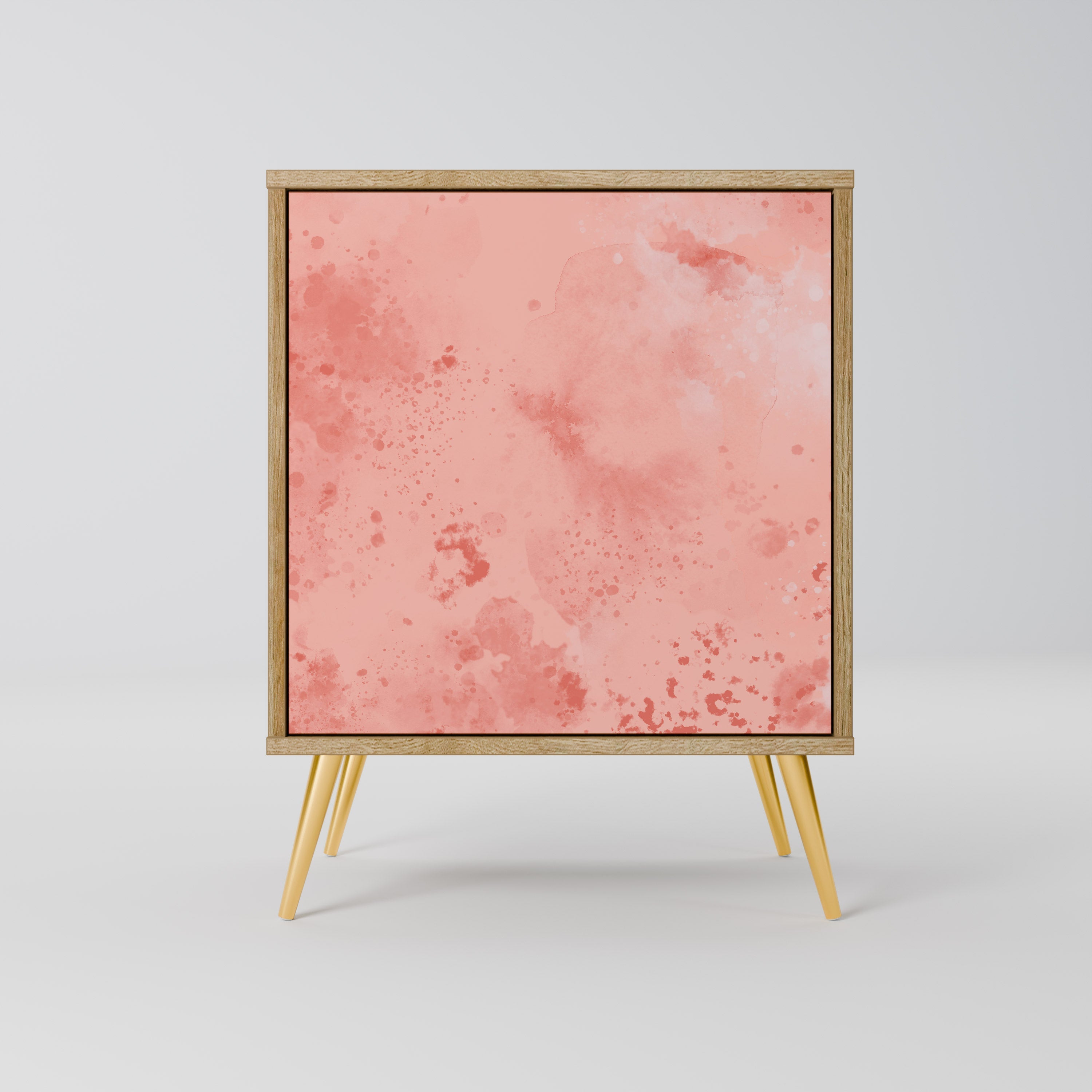 CRANE DANCE Aparador de 1 Porta em Efeito Carvalho