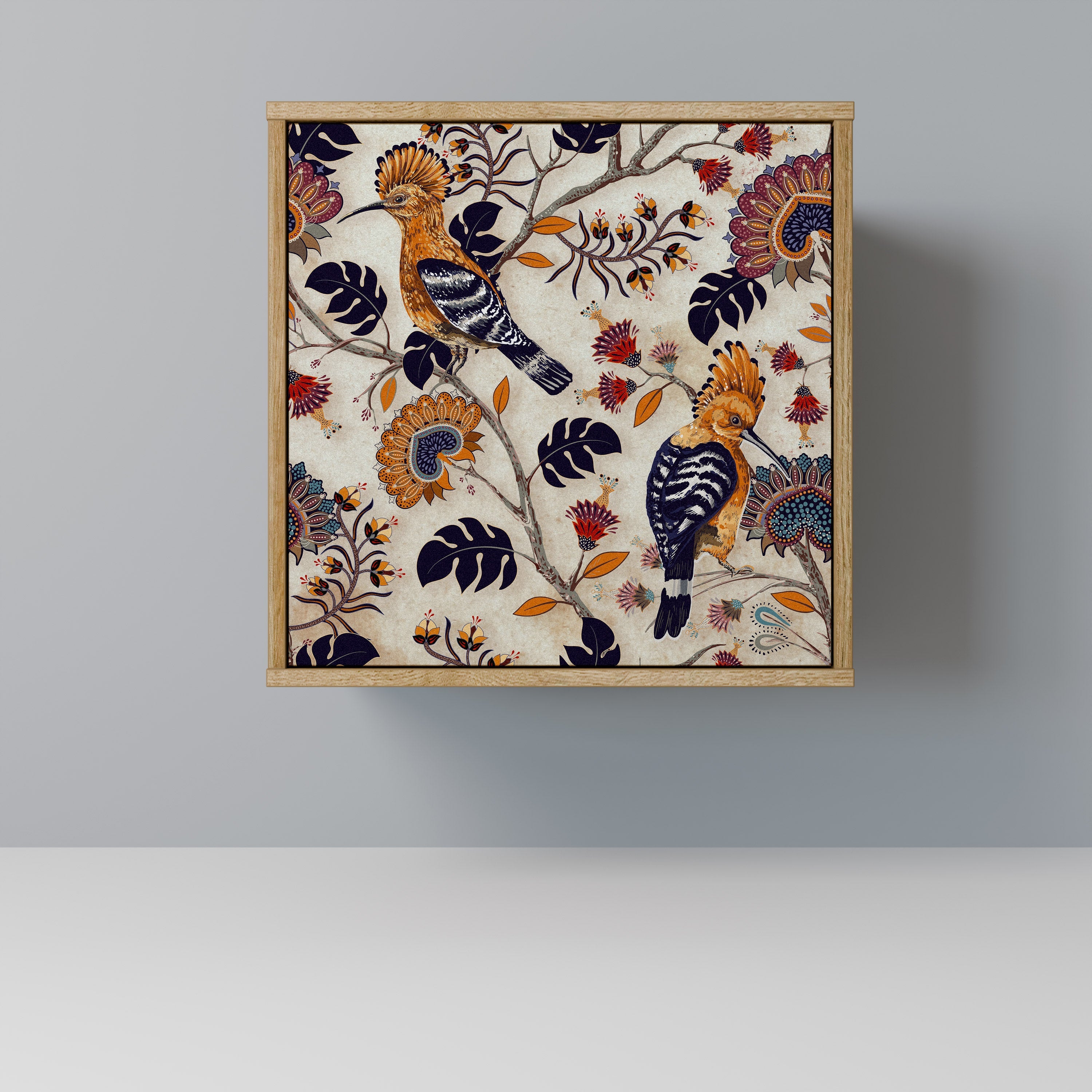 EMINENT HOOPOE Aparador de 1 Porta em Efeito Carvalho