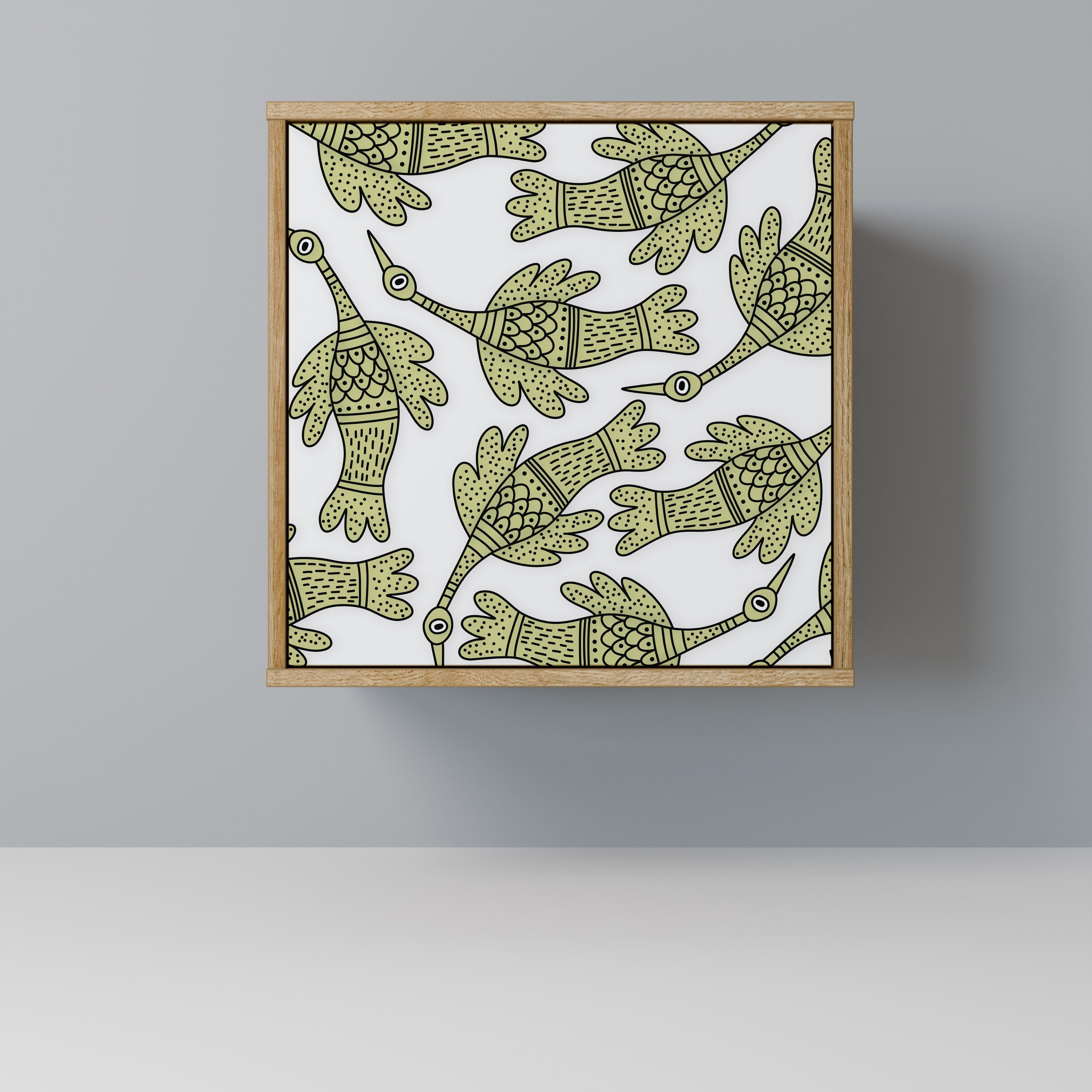 SEEDLING SONGBIRD Aparador de 1 Porta em Efeito Carvalho