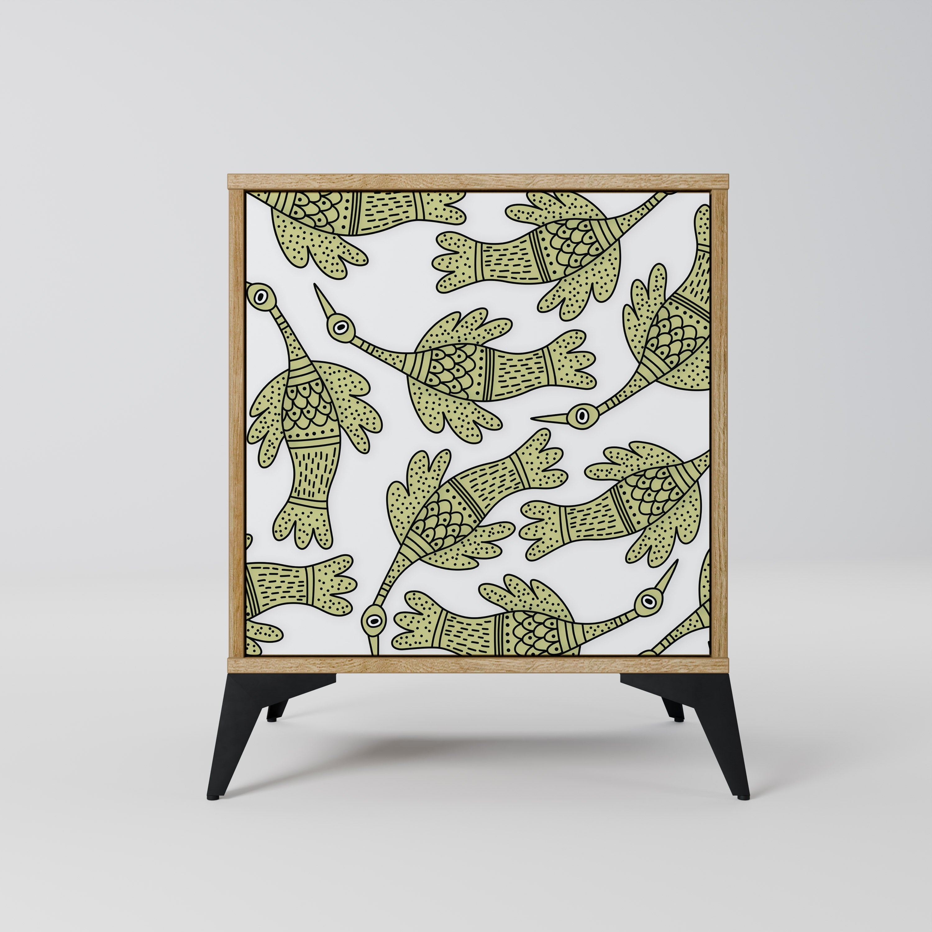 SEEDLING SONGBIRD Aparador de 1 Porta em Efeito Carvalho